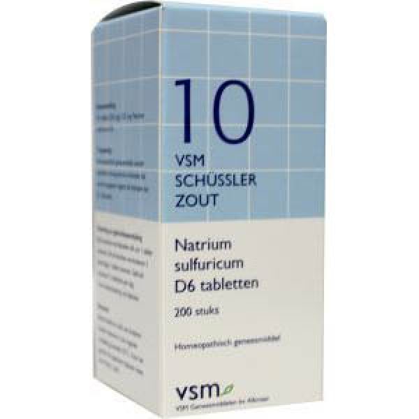 Vsm Schussler No.10 Natrium Sulfuricum D6 Tabletten 200st