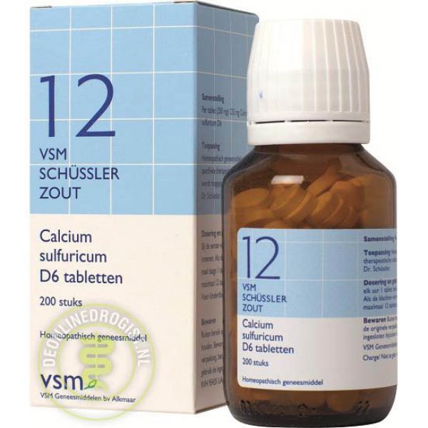 Vsm Schussler No.12 Calcium Sulfuricum D6 Tabletten 200st