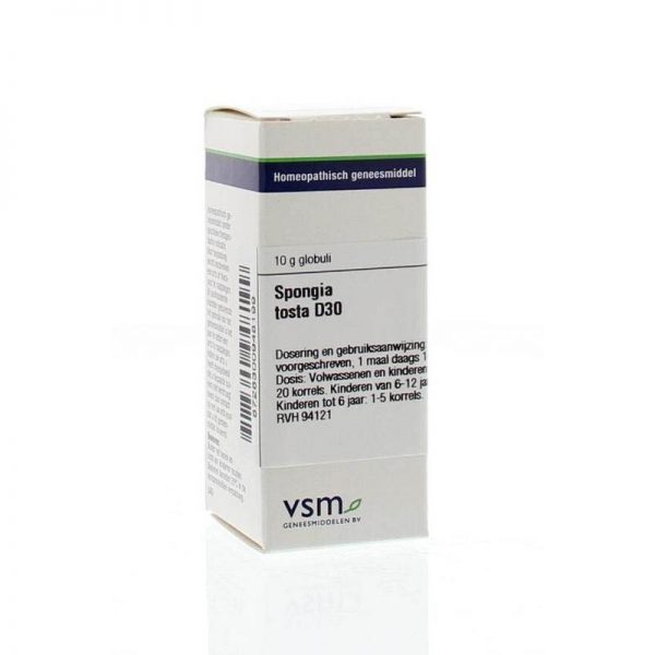 Vsm Spongia Tosta D30 Globuli 10G