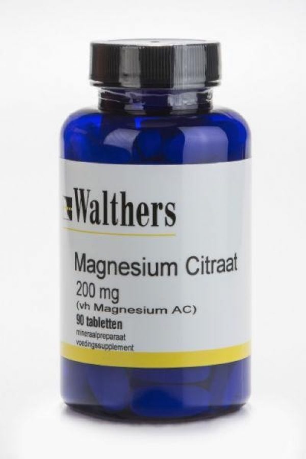 Walthers Magnesiumcitraat 200mg Capsules 90st