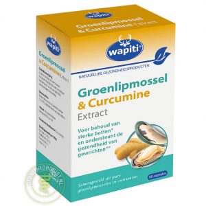 Wapiti Groenlipmossel & Curcumine Extract Capsules