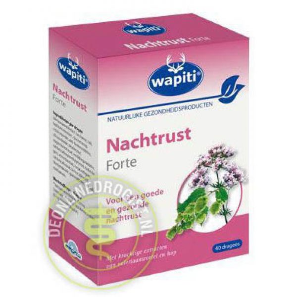 Wapiti Nachtrust Forte Dragees 10st