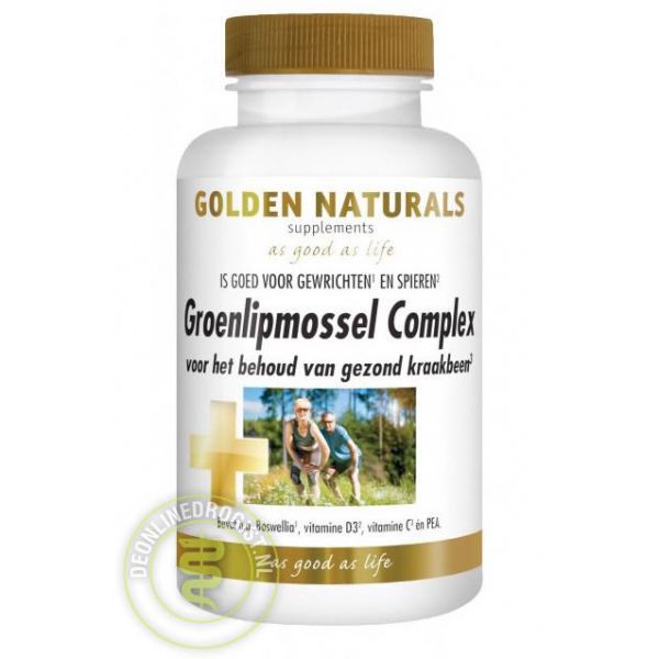 Golden Naturals Groenlipmossel Complex Capsules 60st