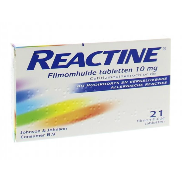 Reactine Cetirizine 10mg Tabletten 21st