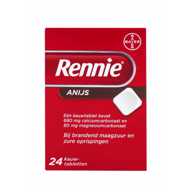 rennie anijs kauwtabletten 24st brandend maagzuur