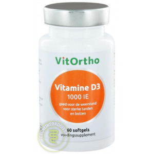 VitOrtho Vitamine D3 1000 IE Softgels