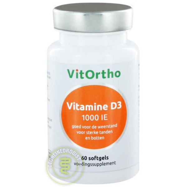 VitOrtho Vitamine D3 1000 IE Softgels