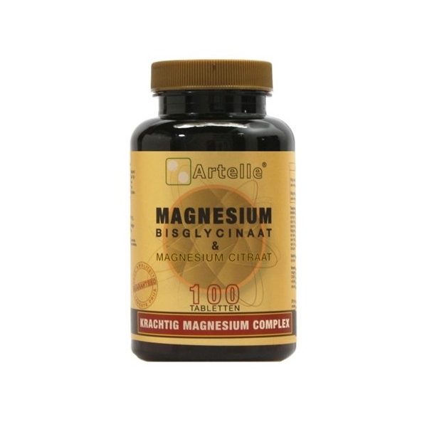 Artelle Magnesium Bisglycinaat & Citraat Tabletten