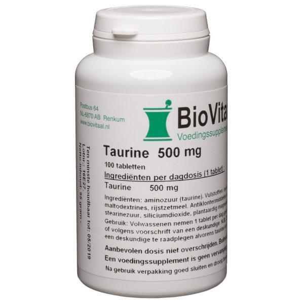 Biovitaal Taurine 500mg Capsules