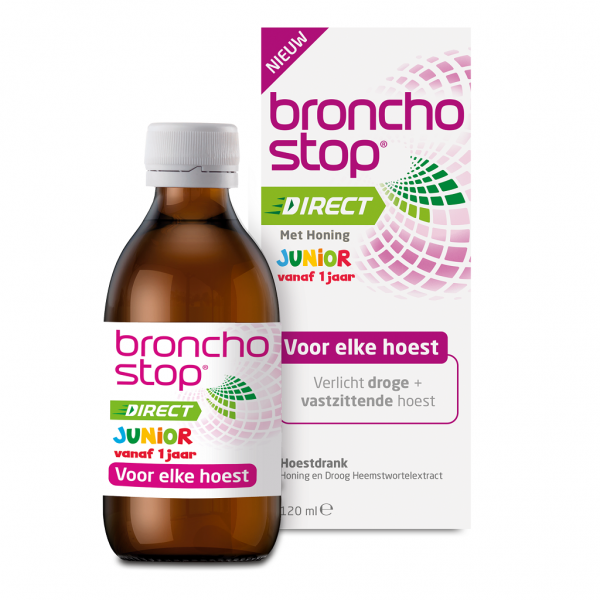 Bronchostop Direct met Honing Junior Hoestdrank