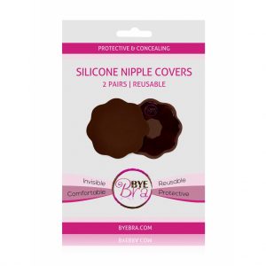 Bye Bra Nipple Cover Zijde Donkere Huid 2 Paar