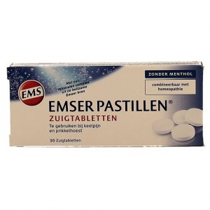 Emser Pastillen Zonder Menthol Zuigtabletten