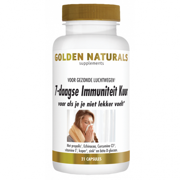 Golden Naturals 7-daagse Immuniteit Kuur Capsules