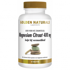 Golden Naturals Magnesium Citraat 400mg Tabletten