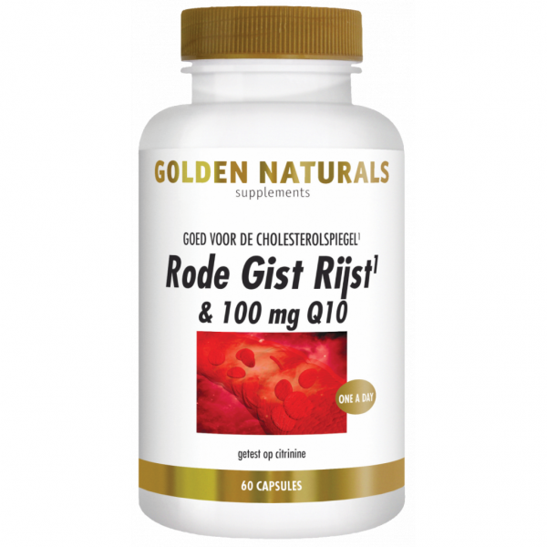 Golden Naturals Rode Gist Rijst & 100mg Q10 Capsules