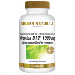 Golden Naturals Vitamine B12 1000mcg Zuigtabletten