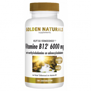 Golden Naturals Vitamine B12 6000mcg Zuigtabletten