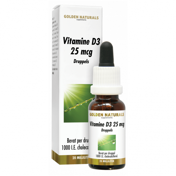 Golden Naturals Vitamine D3 25mcg Druppels