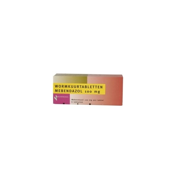 Healthypharm Mebendazol Wormkuurtabletten 6st