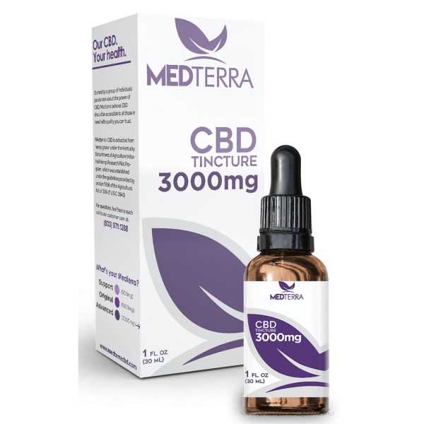 Medterra CBD 3000mg Tinctuur