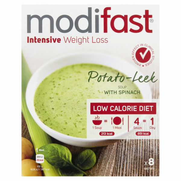 Modifast Intensive Weight Loss Potato-Leek Soup with Spinach