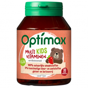 Optimax Multi Kids Vitaminen Aardbei Kauwtabletten