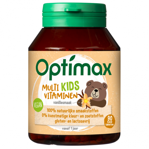 Optimax Multi Kids Vitaminen Vanille Kauwtabletten