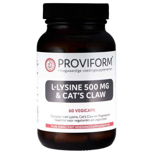 Proviform L-Lysine 500mg & Cat&apos;s Claw Vegicaps