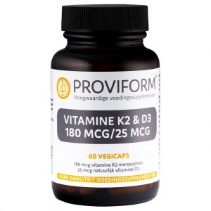 Proviform Vitamine K2 & D3 180 mcg/25 mcg Capsules