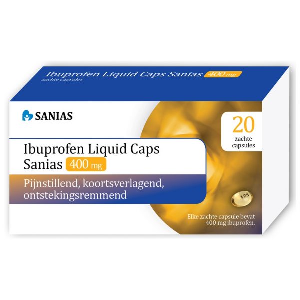 Sanias Ibuprofen Liquid Caps 400mg