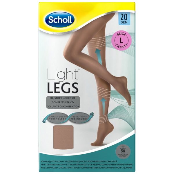 Scholl Light Legs 20 Den Beige Maat L