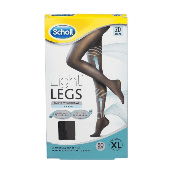 Scholl Light Legs 20 Den Zwart Maat XL