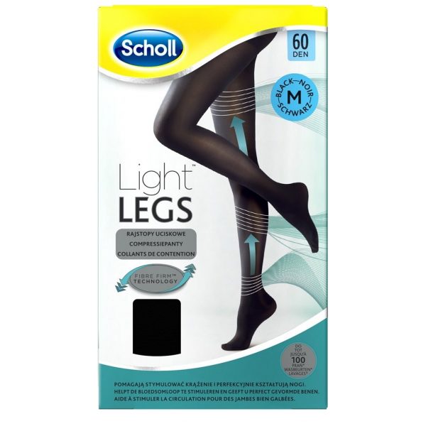 Scholl Light Legs 60 Den Zwart Maat M