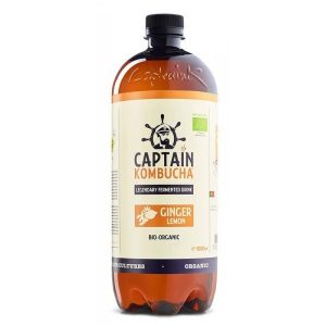 The GUTsy Captain Kombucha Ginger Lemon