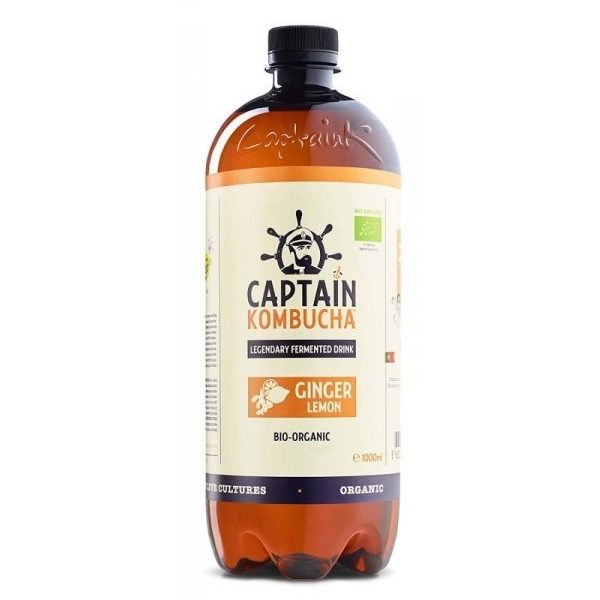 The GUTsy Captain Kombucha Ginger Lemon