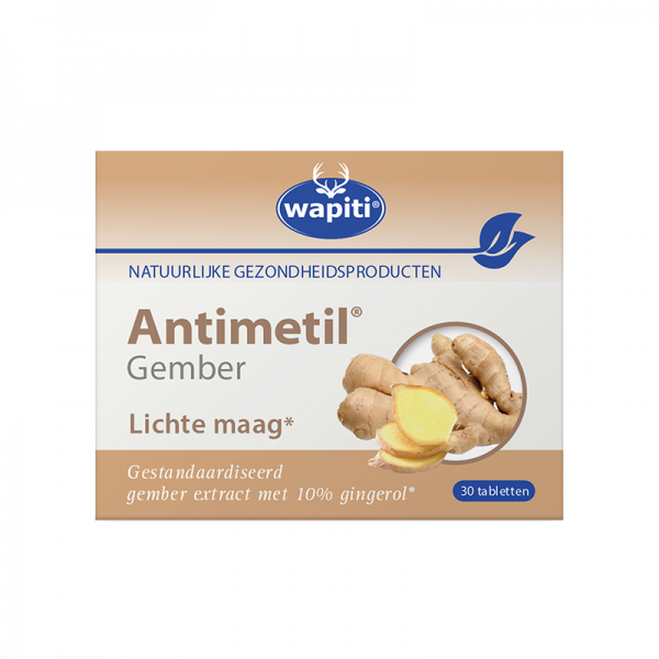 Wapiti Antimetil Gember Tabletten