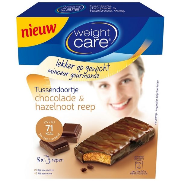 Weight Care Chocolade & Hazelnoot Reep