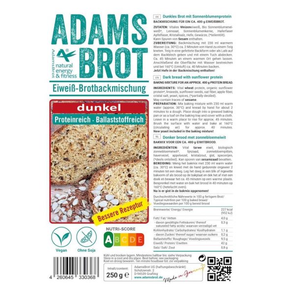 Adams Brot Broodmix Dunkel