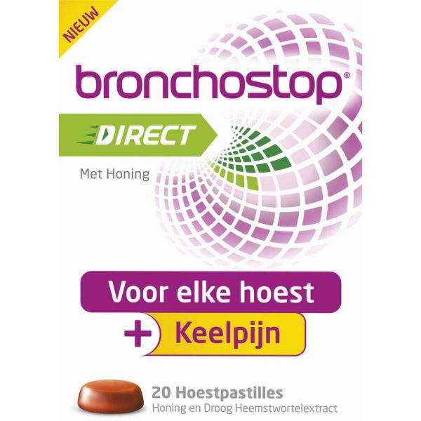 Bronchostop Direct Hoestpastilles met Honing