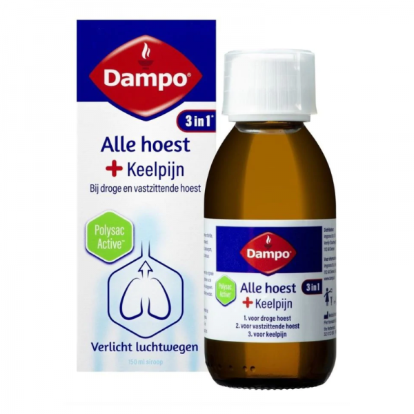 Dampo Alle Hoest + Keelpijn Siroop