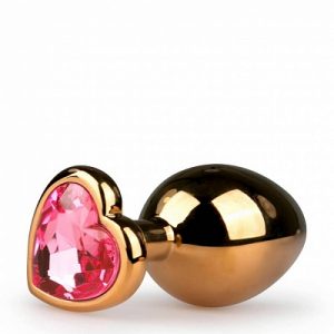 Easytoys Anal Collection Metalen Buttplug Met Hartje - Goudkleurig