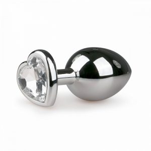 Easytoys Anal Collection Metalen Buttplug Met Hartje - Zilverkleurig