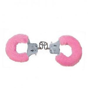 Furry Fun Cuffs Pink Plush