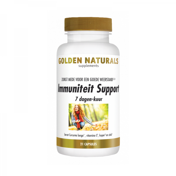 Golden Naturals Immuniteit Support 7-Dagen Kuur Capsules