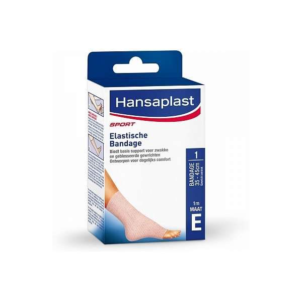 Hansaplast Sport Elastische Bandage 1m Maat E Enkel Knie