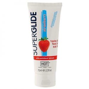 Hot Superglide Glijmiddel Op Waterbasis Strawberry