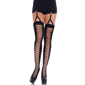 Lace Up Thigh Attached Garter