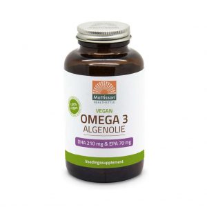 Mattisson HealthStyle Vegan Omega 3 Algenolie DHA 210mg & EPA 70mg Capsules