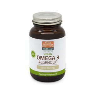 Mattisson HealthStyle Vegan Omega 3 Algenolie DHA 260mg Capsules