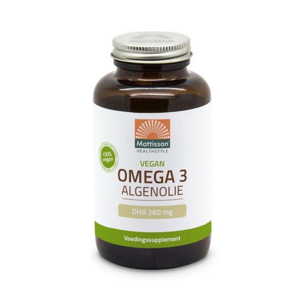 Mattisson HealthStyle Vegan Omega 3 Algenolie DHA 260mg Capsules